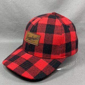 Leinenkugels Beer Snapback Hat Cap Red Buffalo Plaid Flannel Wisconsin USA Mens